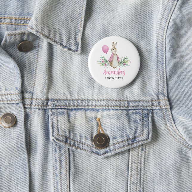Macaron Rond 5 Cm Baby shower Peter Rabbit (En situation)