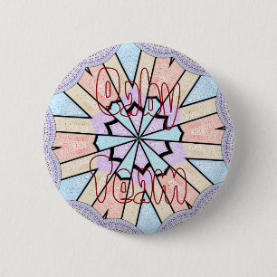 Macaron Rond 5 Cm Baby team baby shower Girly design chic sans faill