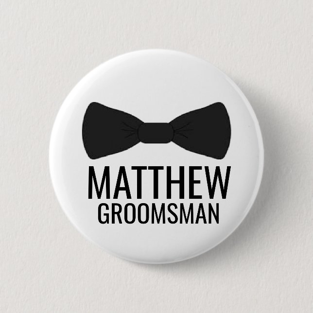 Macaron Rond 5 Cm Bachelor Party Button Pins, Bachelor Party (Devant)