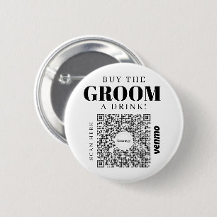 Macaron Rond 5 Cm Bachelor Venmo Code QR Acheter La Salle A Boire