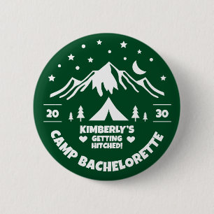 Macaron Rond 5 Cm Bachelorette du camp vert