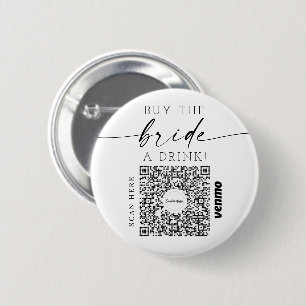 Macaron Rond 5 Cm Bachelorette Venmo Code QR Acheter La Mariée A Boi