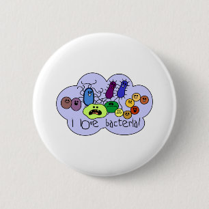 Macaron Rond 5 Cm Bactéries d'amour