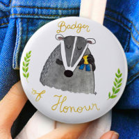 BADGER D'HONNEUR bouton par Nicole Janes