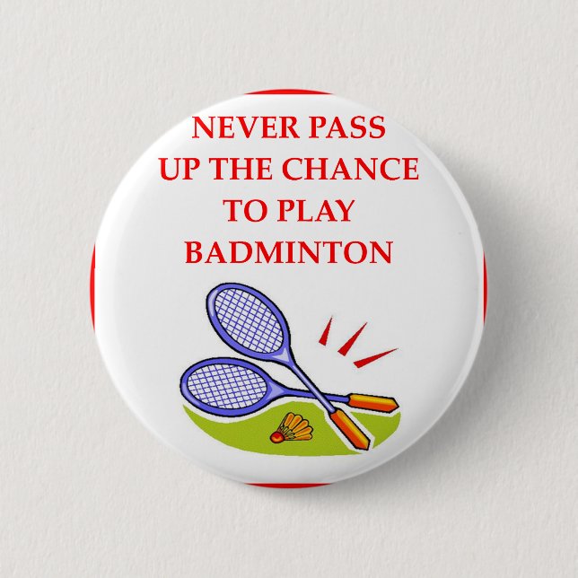 MACARON ROND 5 CM BADMINTON (Devant)