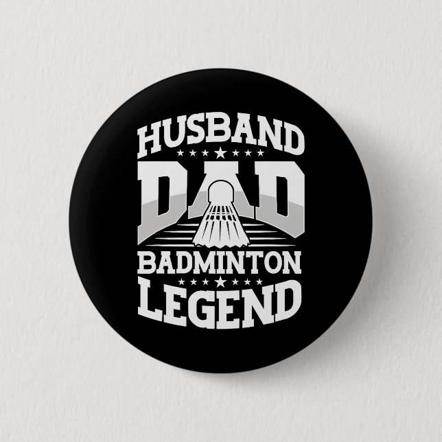 Macaron Rond 5 Cm Badminton4 (Devant)