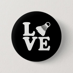 Macaron Rond 5 Cm Badminton Love