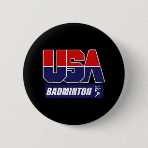 Macaron Rond 5 Cm Badminton Usa