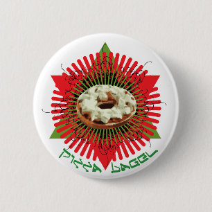 Macaron Rond 5 Cm Bagel de pizza : Italien juif