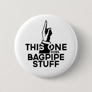 Macaron Rond 5 Cm Bagpipes Stuff - Funny Bagpipes Musique