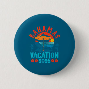 Macaron Rond 5 Cm Bahamas 2026 Vacances familiales Plage Ambiance es