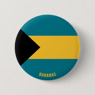 Macaron Rond 5 Cm Bahamas Flag Charming Patriotic
