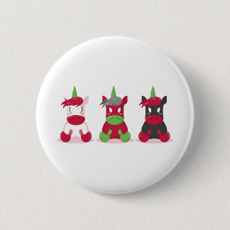 Macaron Rond 5 Cm Bain Unicorn