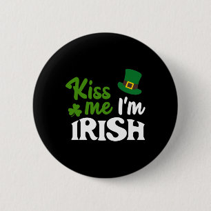 Macaron Rond 5 Cm Baiser Irlandais Embrassez-Moi Je Suis Irlandais S
