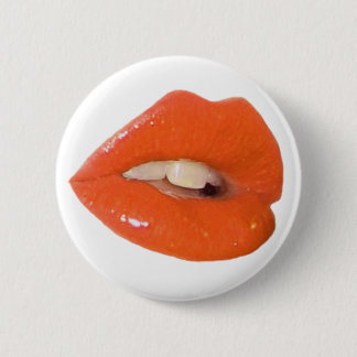 Macaron Rond 5 Cm Baiser toxique orange