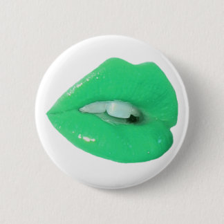 Macaron Rond 5 Cm Baiser toxique vert
