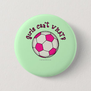 Macaron Rond 5 Cm Bal de football en rose