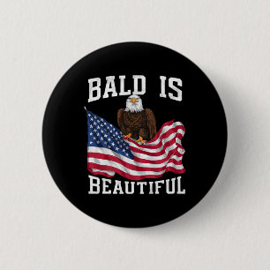 Macaron Rond 5 Cm Bald Eagle Bald Est Belle 4 juillet Indépendant