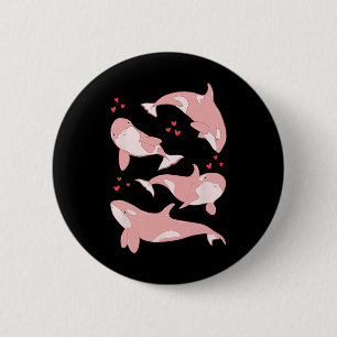 Macaron Rond 5 Cm Baleine orque mignonne biologiste marin animaux ma