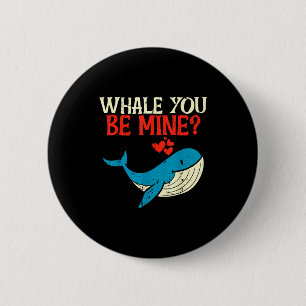 Macaron Rond 5 Cm Baleine Tu Seras Mienne Drôle Orque Saint Valentin