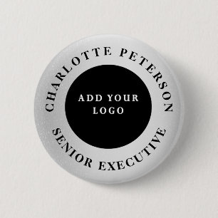 Macaron Rond 5 Cm Balise promotionnelle du nom du logo d'entreprise