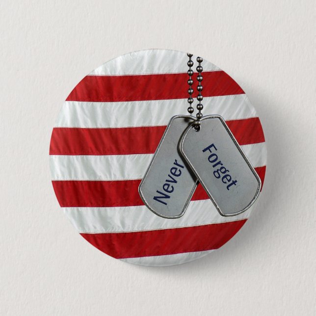 Macaron Rond 5 Cm Balises de chien sur le drapeau (Devant)