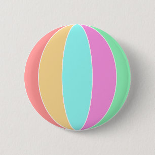 Macaron Rond 5 Cm Balle de plage Pastel Color