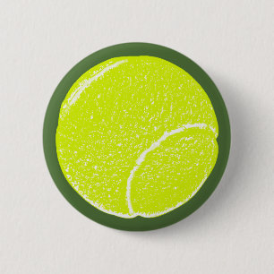 Macaron Rond 5 Cm balle de tennis jaune