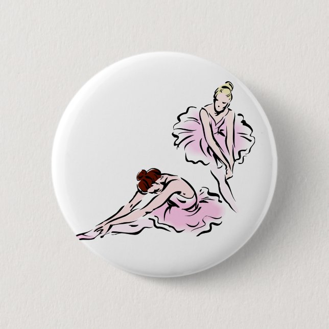 Macaron Rond 5 Cm Ballerinas (Devant)