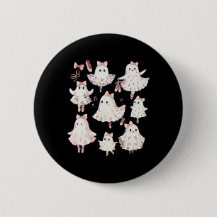 Macaron Rond 5 Cm Ballet Ghost Ballet Danseuse Danse Éffrayante Ense