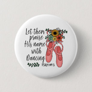 Macaron Rond 5 Cm Ballet Shoes Ballerina Christian Quote