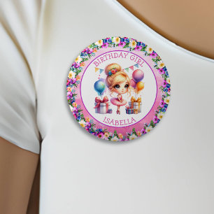 Macaron Rond 5 Cm Ballet Thématique Fête d'anniversaire de la fille