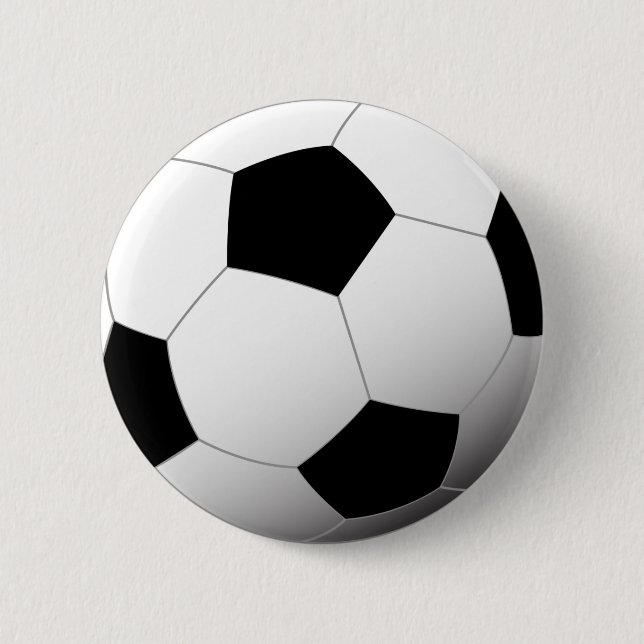 Macaron Rond 5 Cm Ballon de football (Devant)