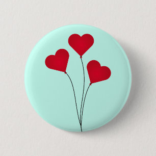 Macaron Rond 5 Cm Ballons de coeur mignons