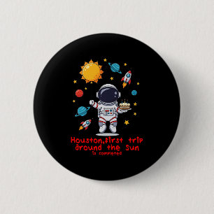 Macaron Rond 5 Cm Ballons Gâteau Et Bougies Parfait Un Ancien Cel