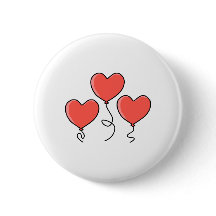 Ballons rouges de coeur