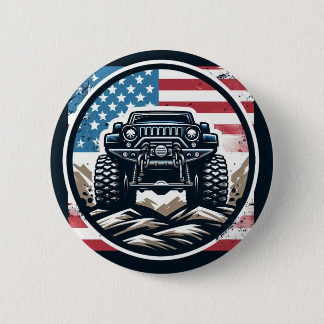 MACARON ROND 5 CM BANDE DE CAMION MONSTER (Devant)