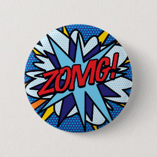 Macaron Rond 5 Cm Bande dessinée ZOMG