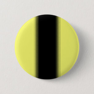 Macaron Rond 5 Cm Bande noire et jaune