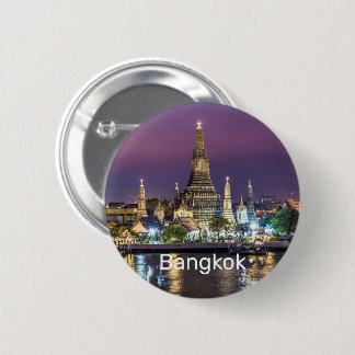 Macaron Rond 5 Cm Bangkok Wat Arun Sunset BKK Thaïlande Souvenir