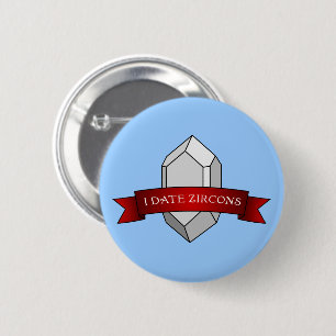 Macaron Rond 5 Cm Bannière Je Date Les Zircons