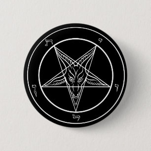 Macaron Rond 5 Cm Baphomet