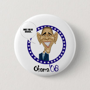 Macaron Rond 5 Cm BARACK Obama'08