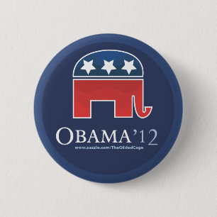 Macaron Rond 5 Cm Barack Obama 2012