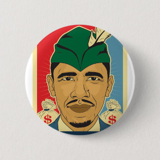 Macaron Rond 5 Cm Barack Obama Hood Robin des Bois Barrack Obama.