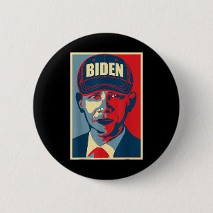 Macaron Rond 5 Cm Barack Obama Joe Biden Casquette 2020 Election Usa