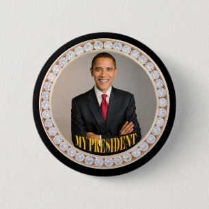 Macaron Rond 5 Cm Barack Obama Mon Président