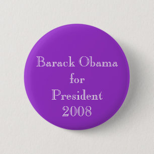 Macaron Rond 5 Cm Barack Obama pour le président 2008