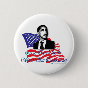 Macaron Rond 5 Cm Barack Obama?USA