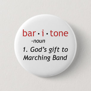 Macaron Rond 5 Cm Baritone Définition Funny Marching Band